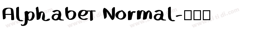 Alphabet Normal字体转换